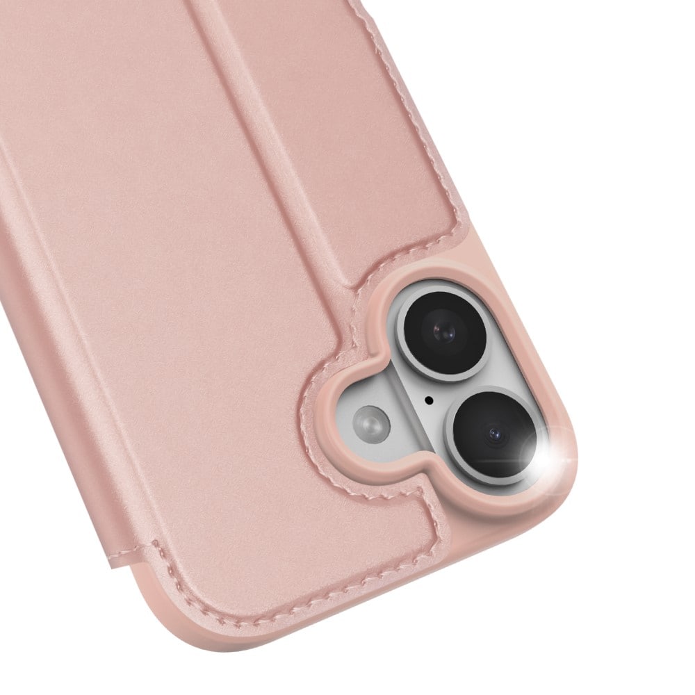 iPhone 17 Slimmat mobilfodral, Roséguld