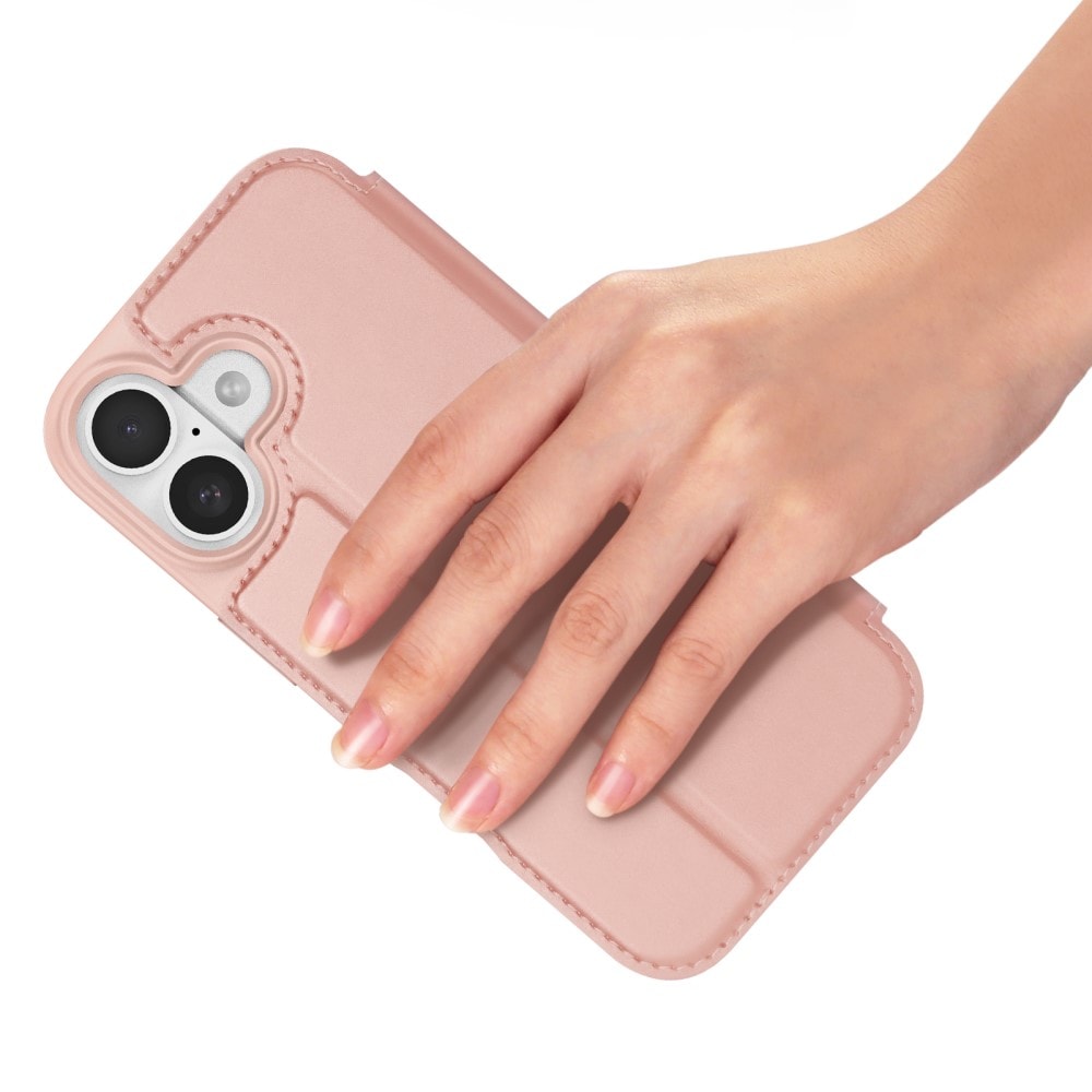 iPhone 17 Slimmat mobilfodral, Roséguld