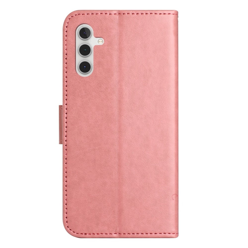 Samsung Galaxy A14 Mobilfodral med fjärilar, rosa