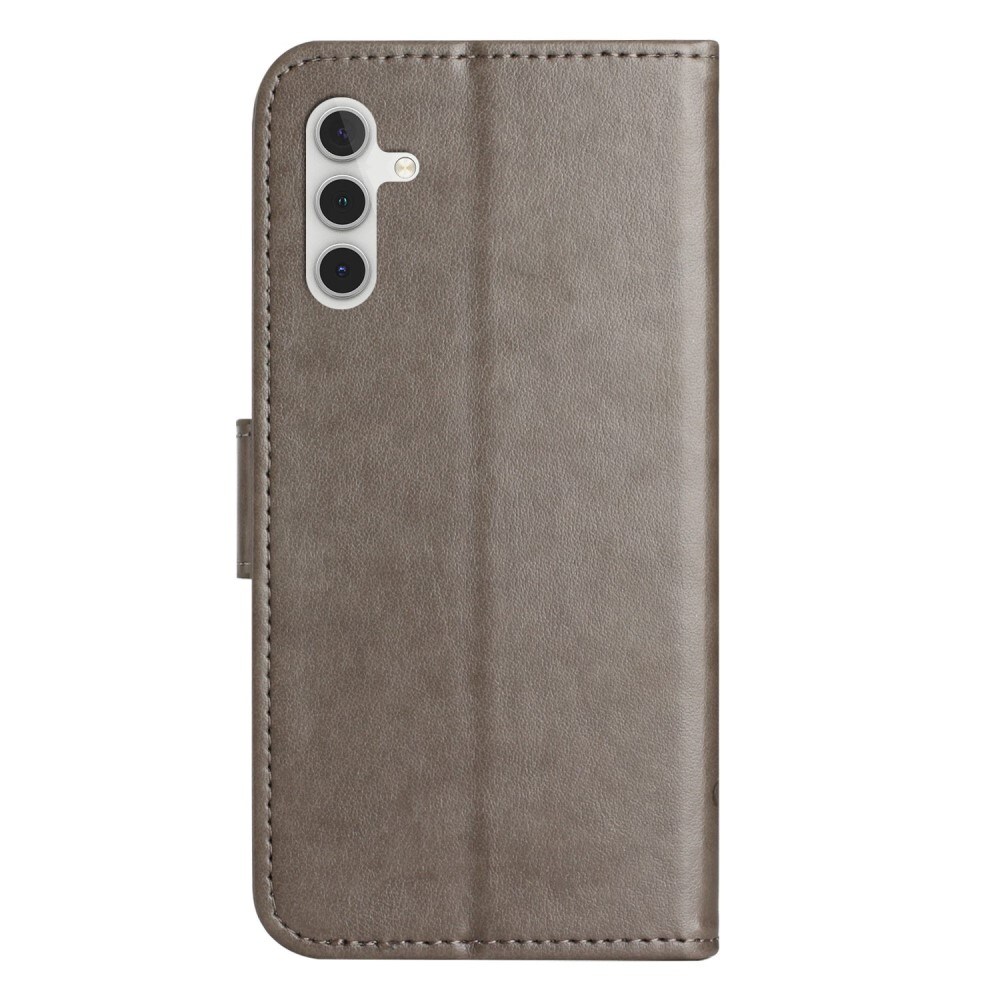 Samsung Galaxy A14 Mobilfodral med fjärilar, Grå