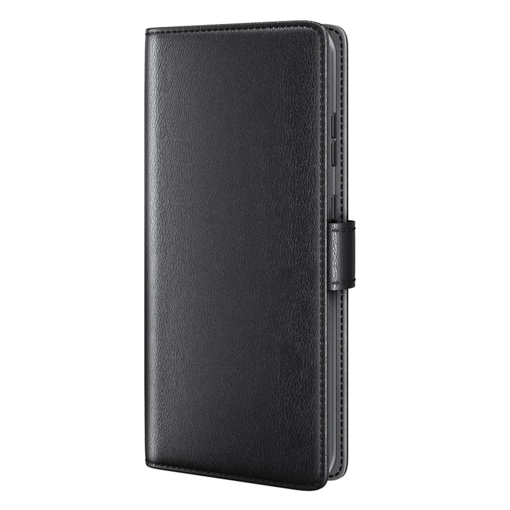 Samsung Galaxy A14 Plånboksfodral i Äkta Läder, svart