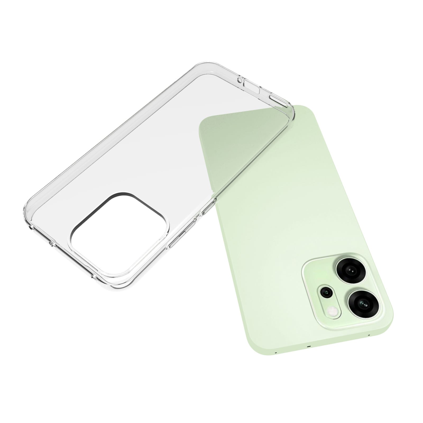 Oppo Reno 14 Tunt TPU-skal, Genomskinlig