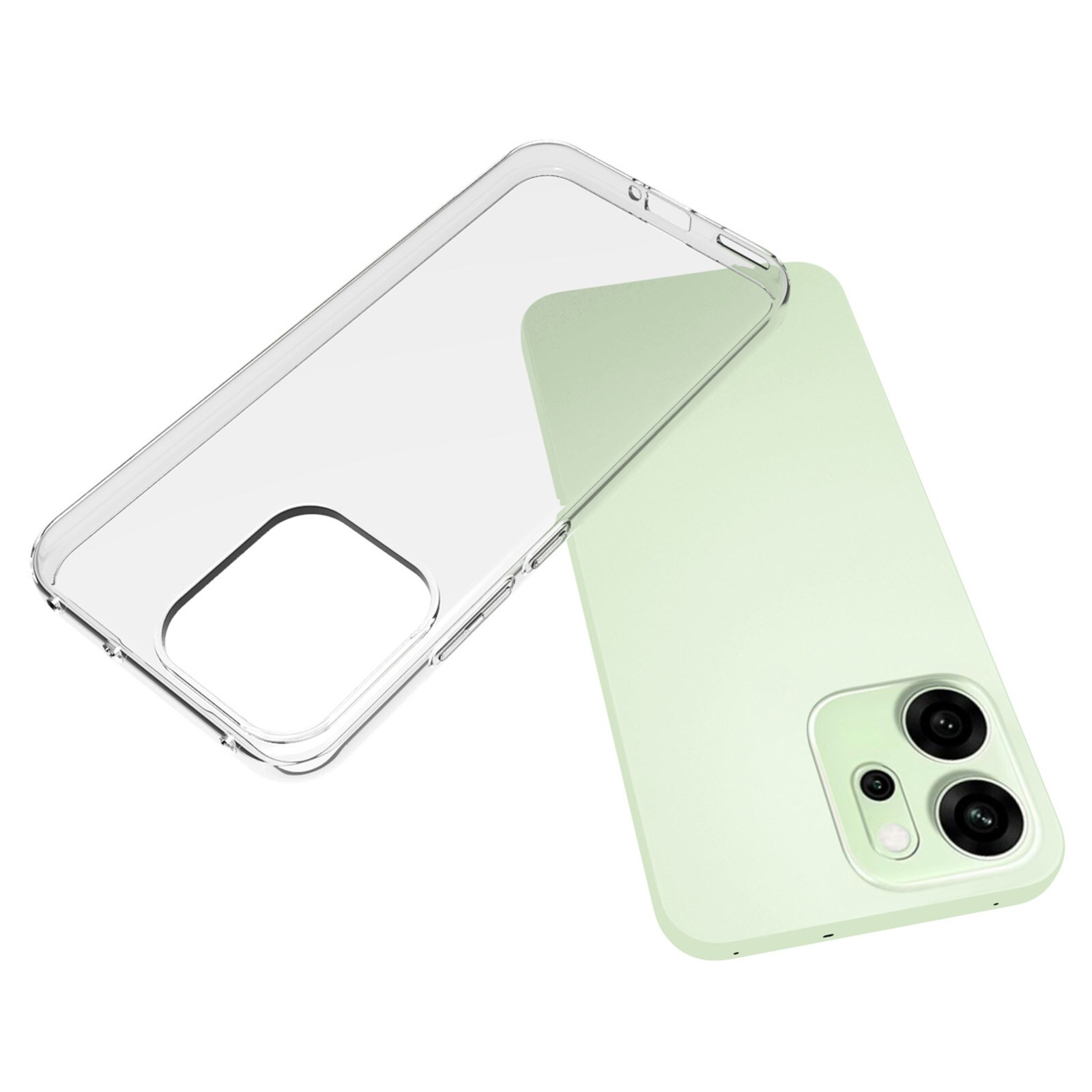 Oppo Reno 14 F Tunt TPU-skal, Genomskinlig