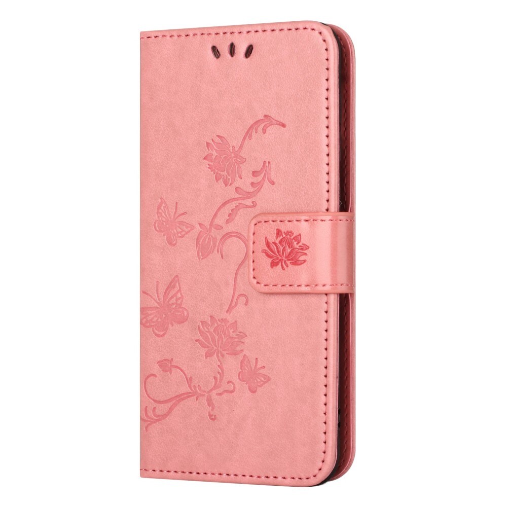  Nokia G60 Mobilfodral med fjärilar, Rosa
