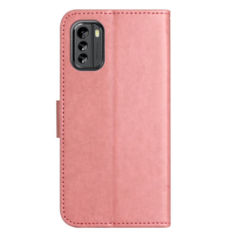  Nokia G60 Mobilfodral med fjärilar, Rosa