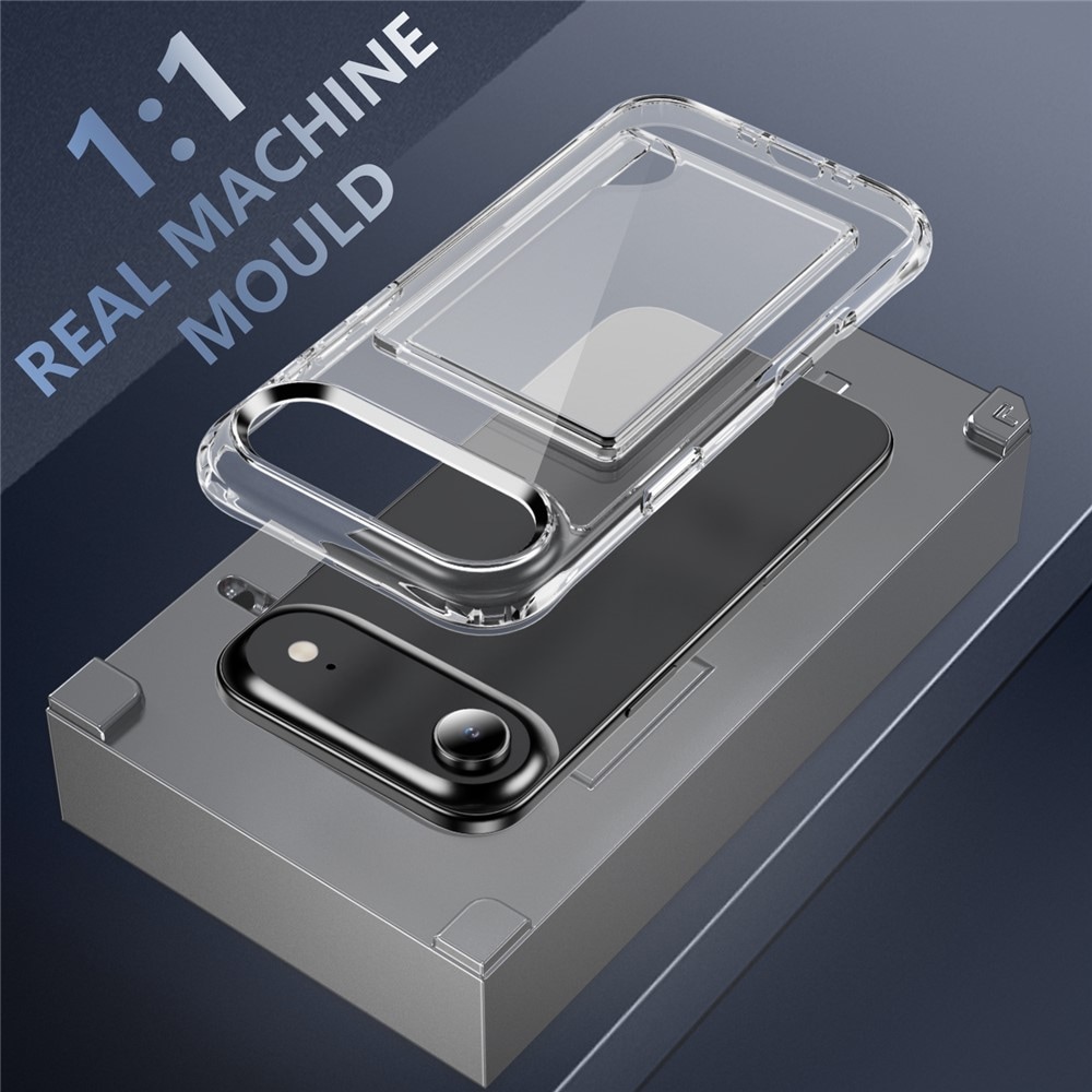 iPhone Air Hybridskal med inbyggt kortfack, Genomskinlig