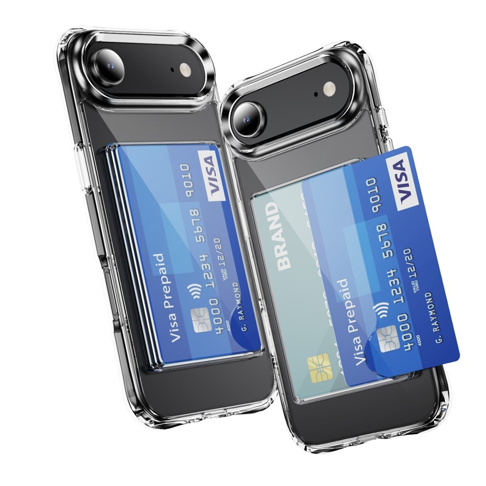 iPhone Air Hybridskal med inbyggt kortfack, Genomskinlig