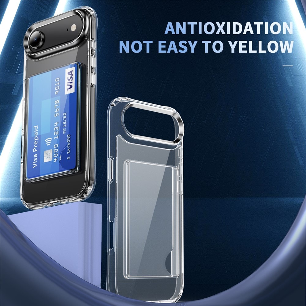 iPhone Air Hybridskal med inbyggt kortfack, Genomskinlig