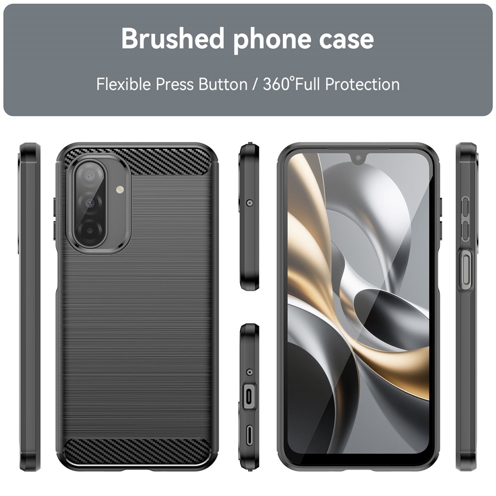 Samsung Galaxy A17 TPU-skal Brushed, Svart