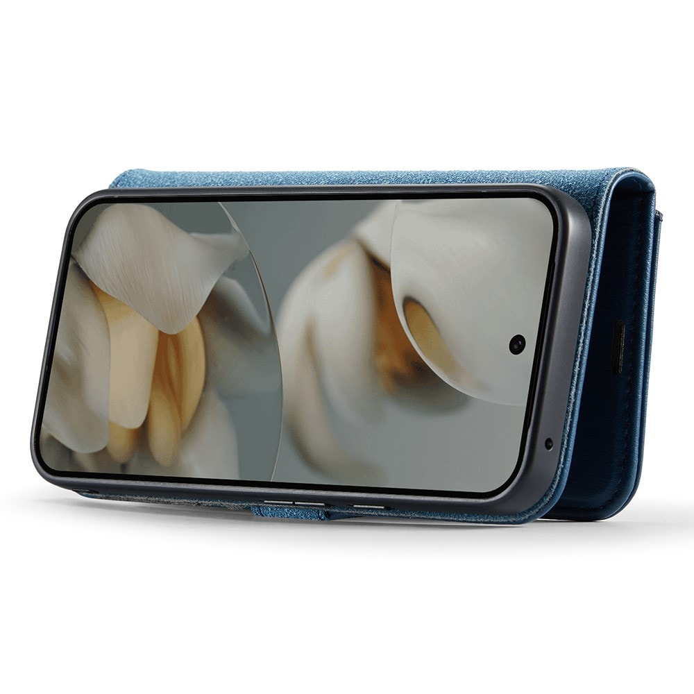 Google Pixel 10 Pro Plånboksfodral med avtagbart skal, Blue