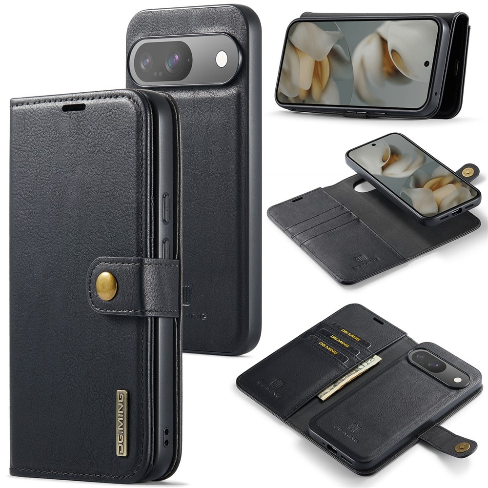 Google Pixel 10 Plånboksfodral med avtagbart skal, Black