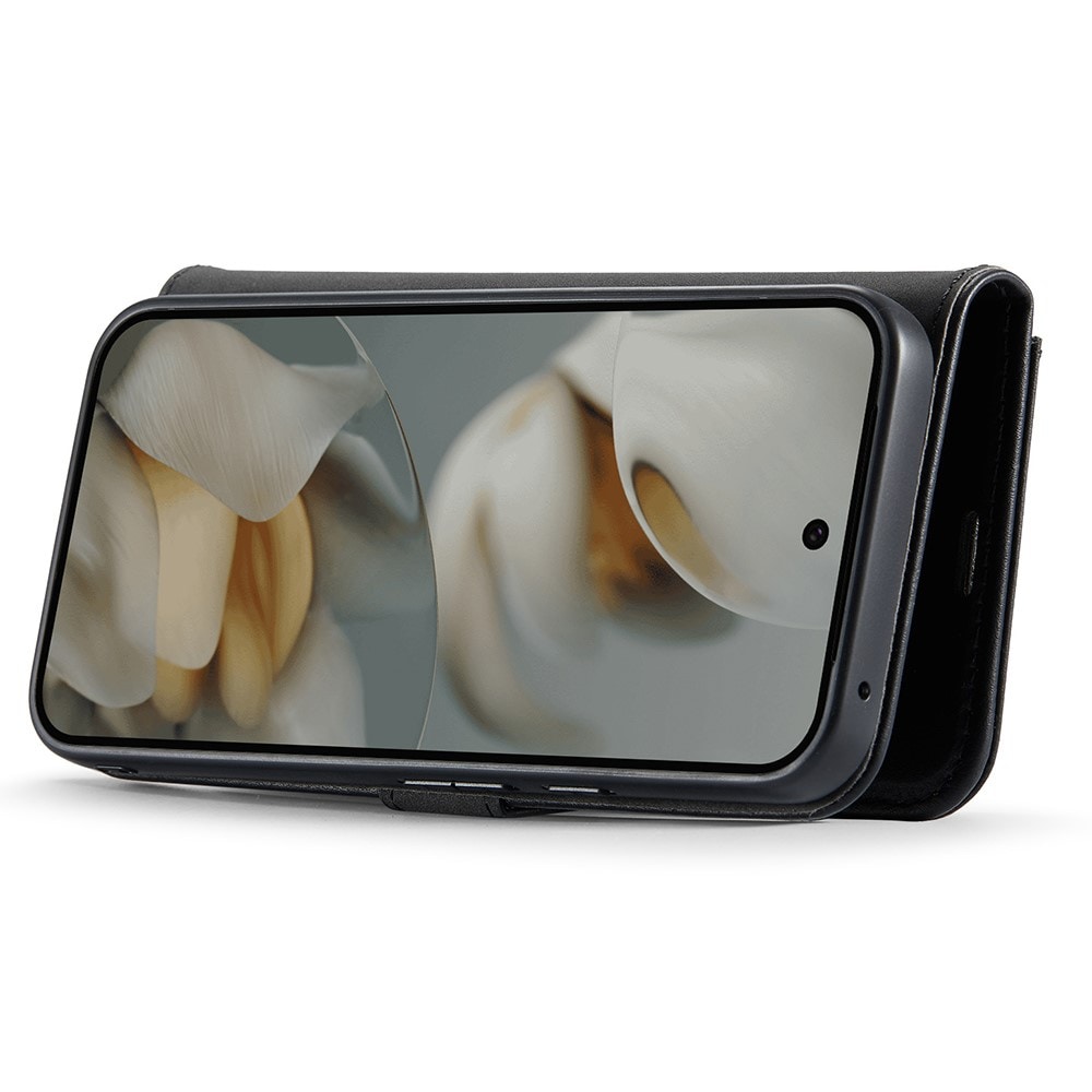Google Pixel 10 Pro Plånboksfodral med avtagbart skal, Black