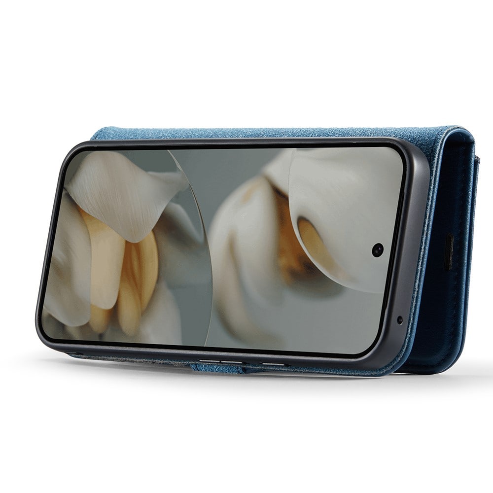 Google Pixel 10 Pro XL Plånboksfodral med avtagbart skal, Blue