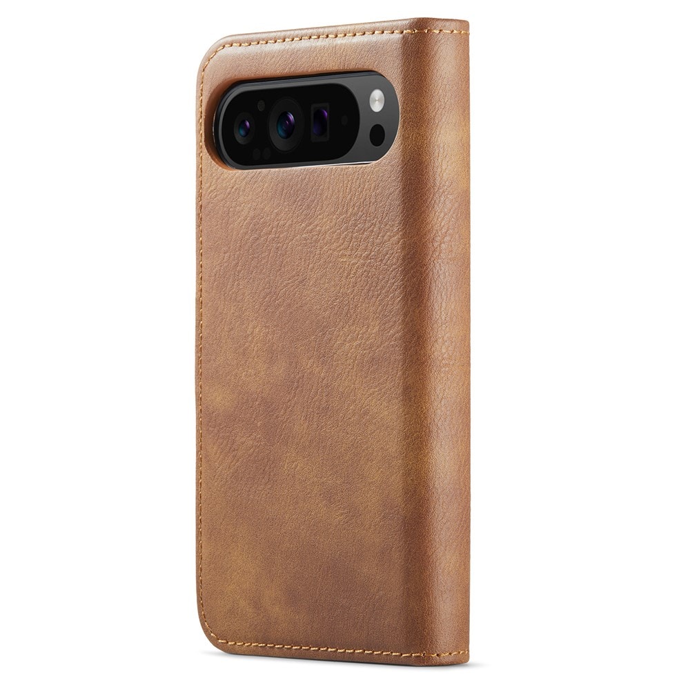 Google Pixel 10 Pro XL Plånboksfodral med avtagbart skal, Cognac