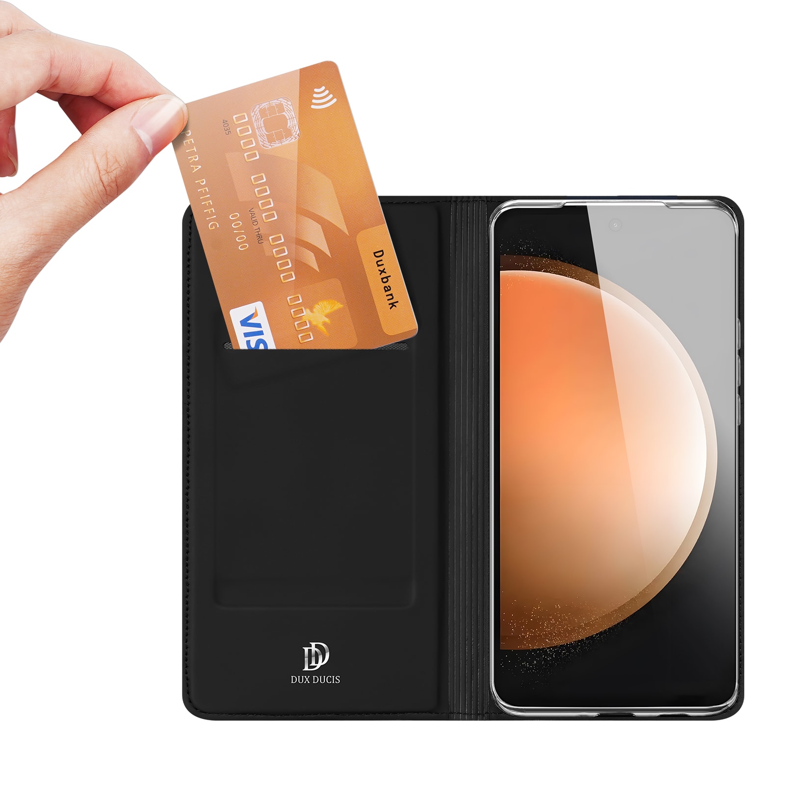 Samsung Galaxy S25 FE Slimmat mobilfodral, Svart