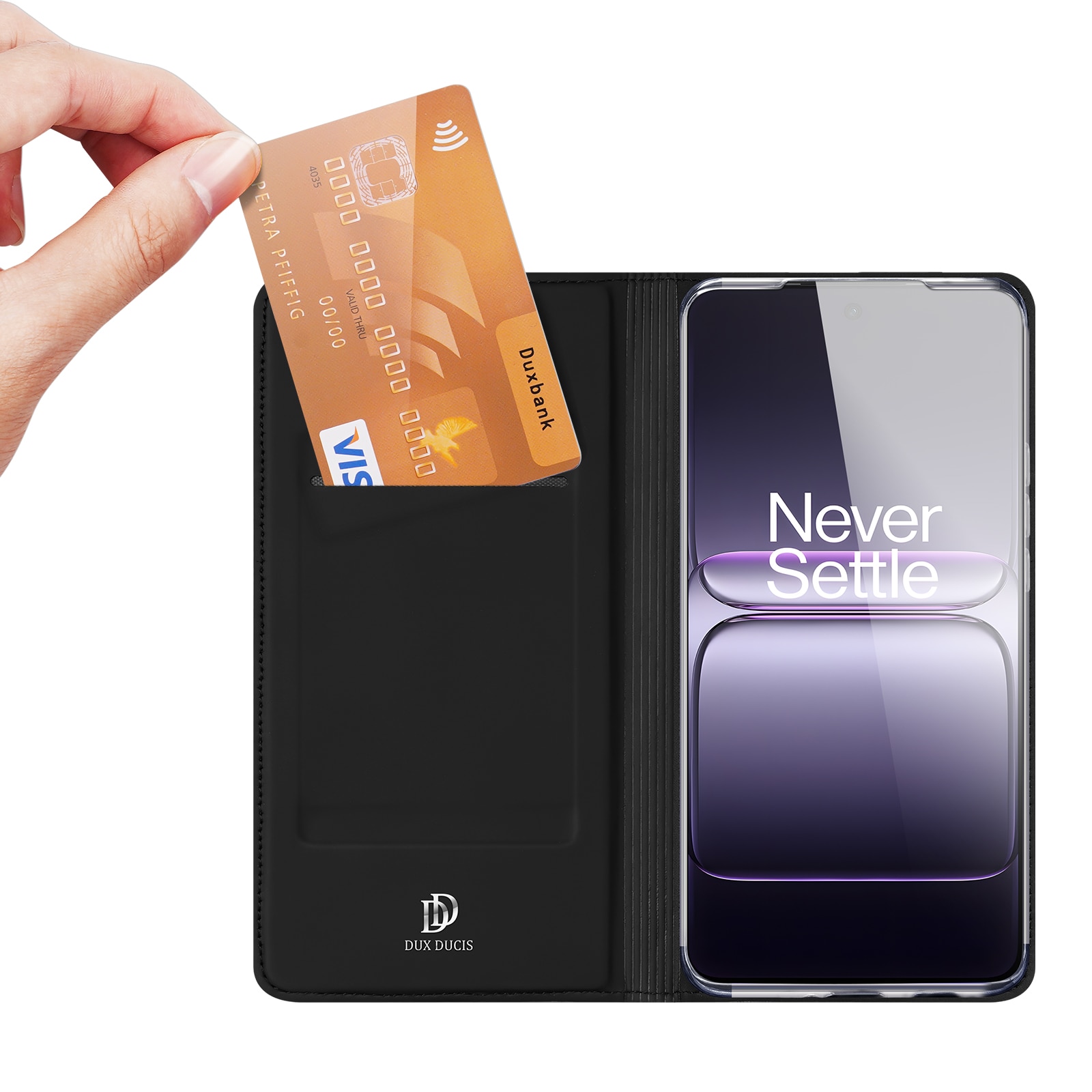  OnePlus Nord CE5 Slimmat mobilfodral, Svart
