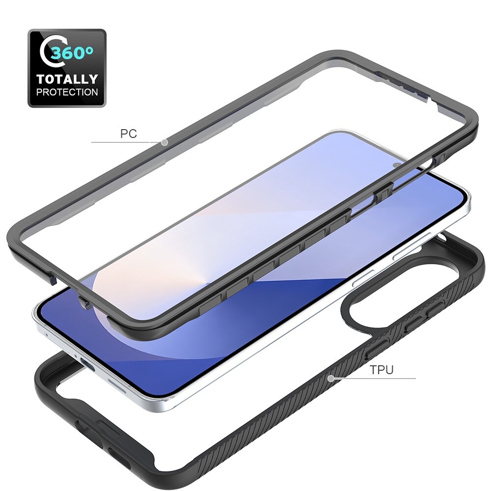 Samsung Galaxy S25 Edge Mobilskal Full Protection, Svart