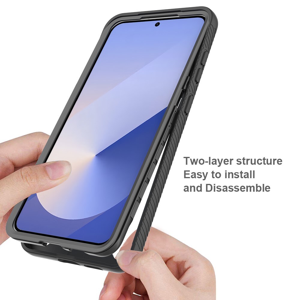 Samsung Galaxy S25 Edge Mobilskal Full Protection, Svart