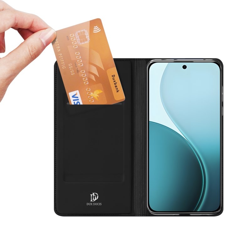 Oppo Reno 14 F Slimmat mobilfodral, Svart