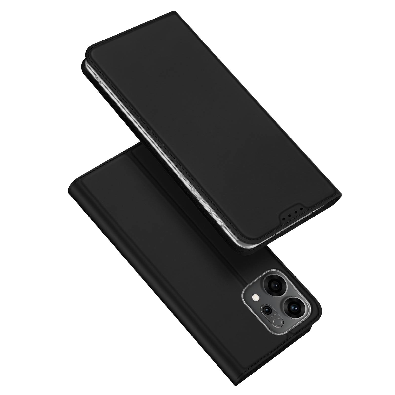 Oppo Reno 14 Slimmat mobilfodral, Svart