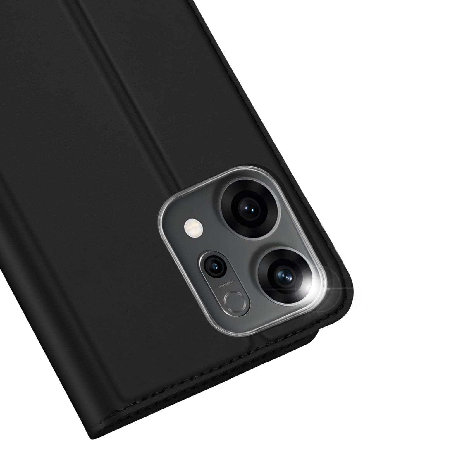 Oppo Reno 14 Slimmat mobilfodral, Svart