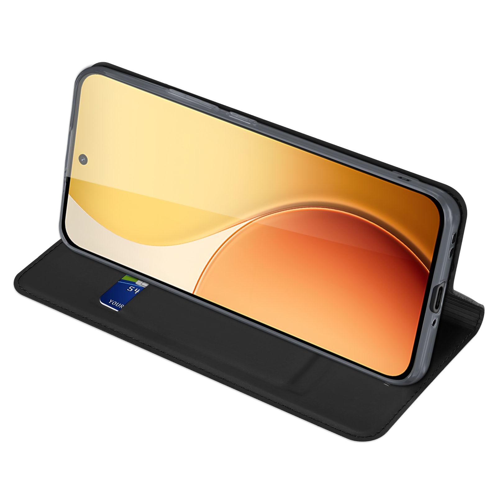 Oppo Reno 14 Slimmat mobilfodral, Svart