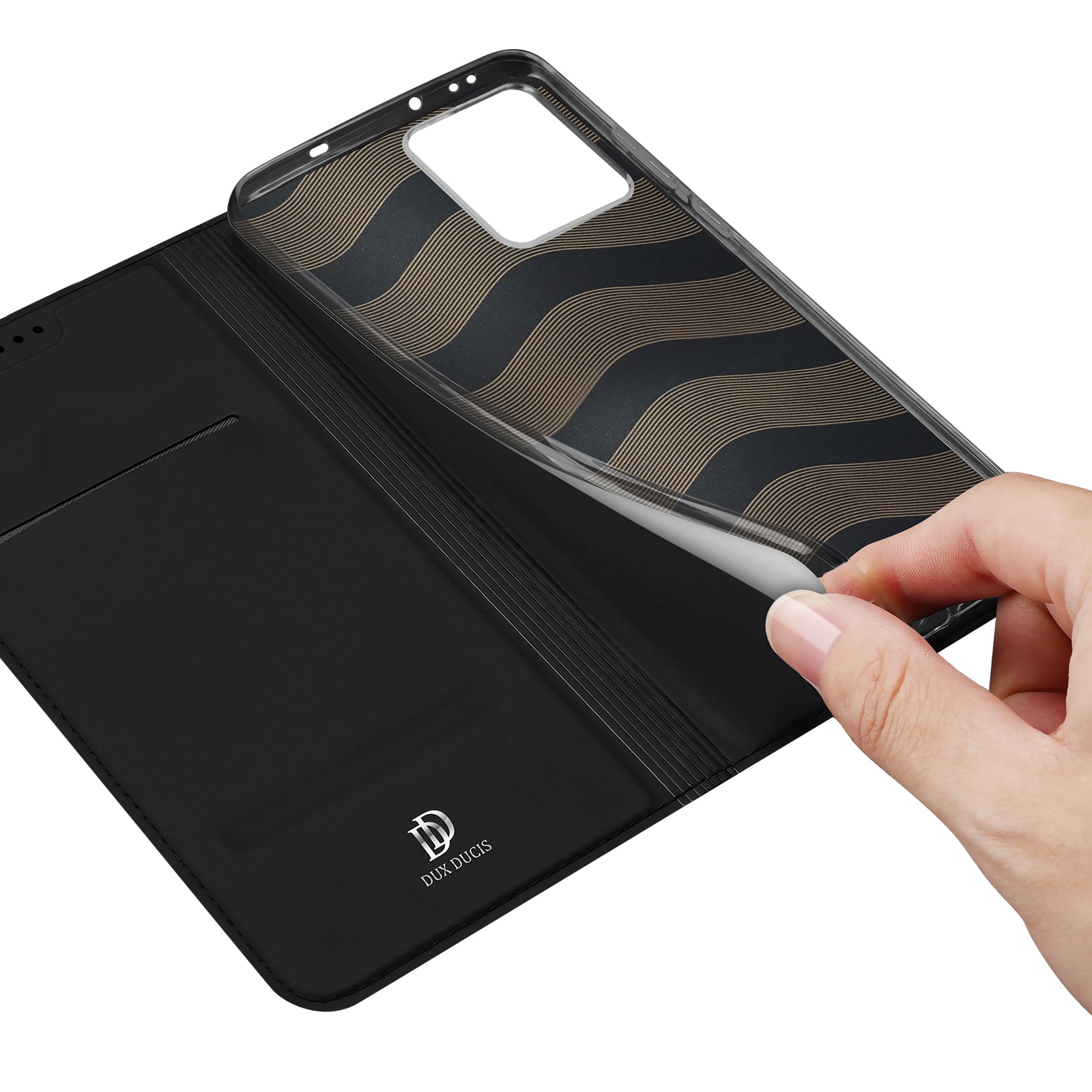 Oppo Reno 14 Slimmat mobilfodral, Svart