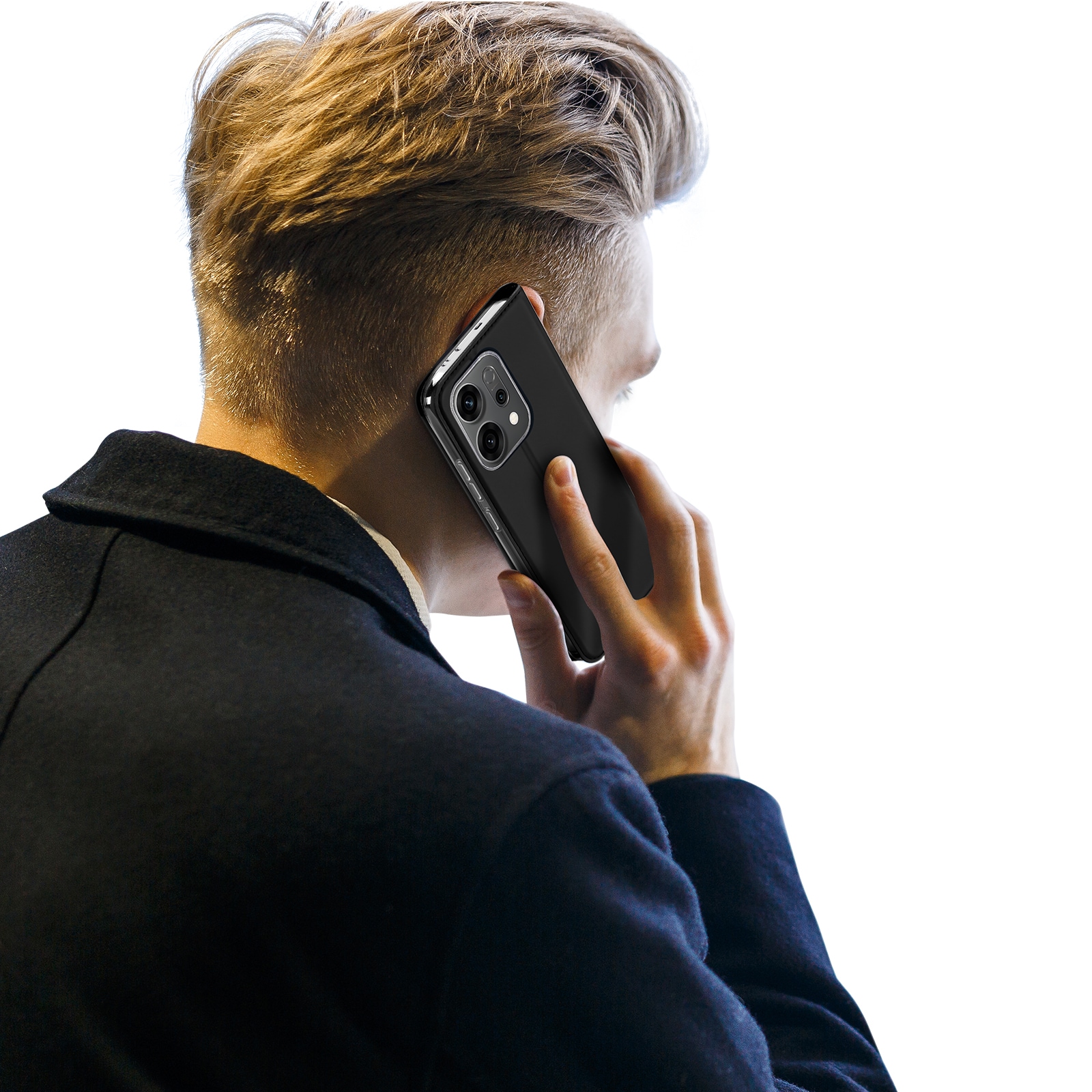 Oppo Reno 14 Slimmat mobilfodral, Svart