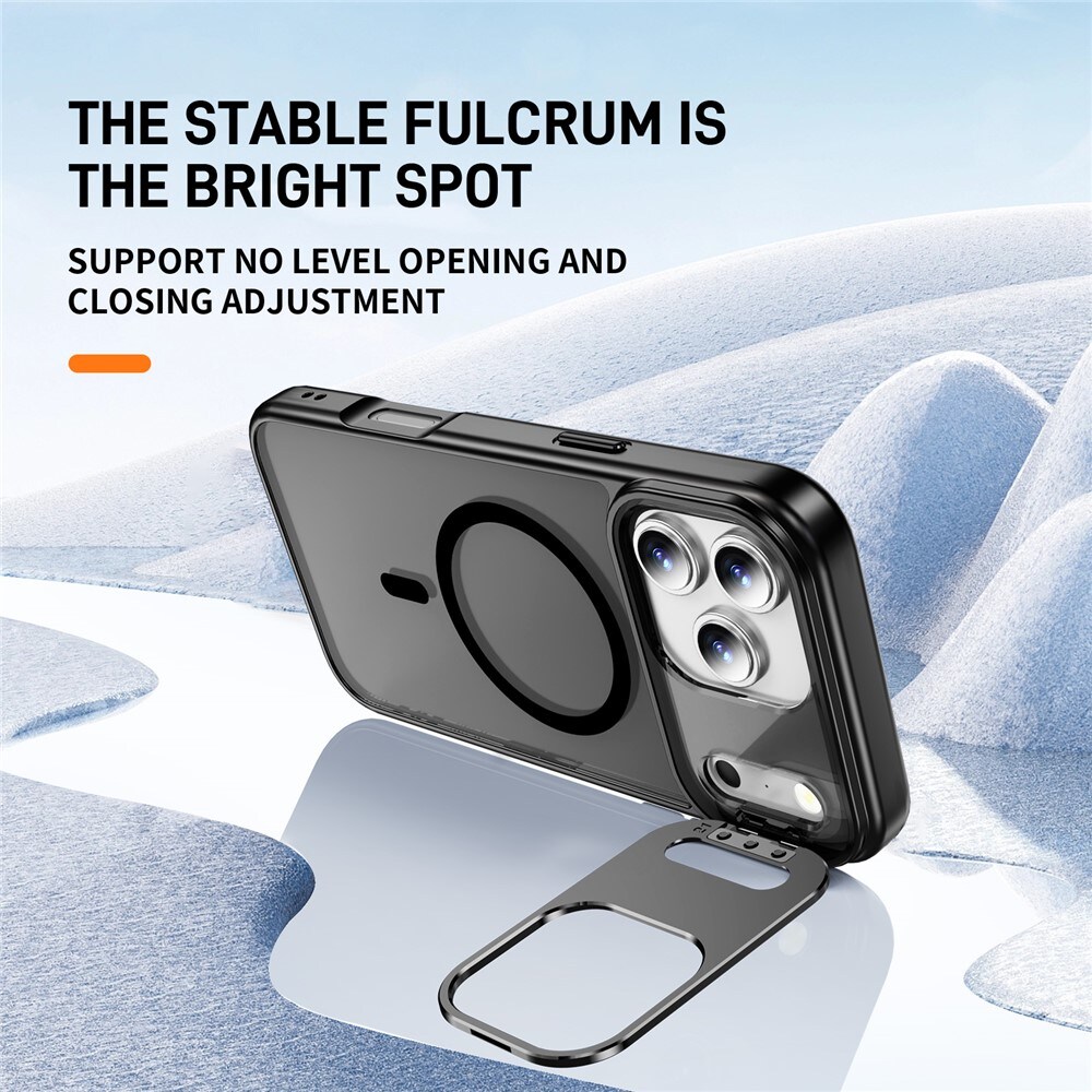iPhone 17 Pro Hybridskal MagSafe med kickstand, Svart