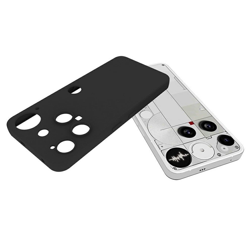 Nothing Phone 3 Tunt TPU-skal, Svart