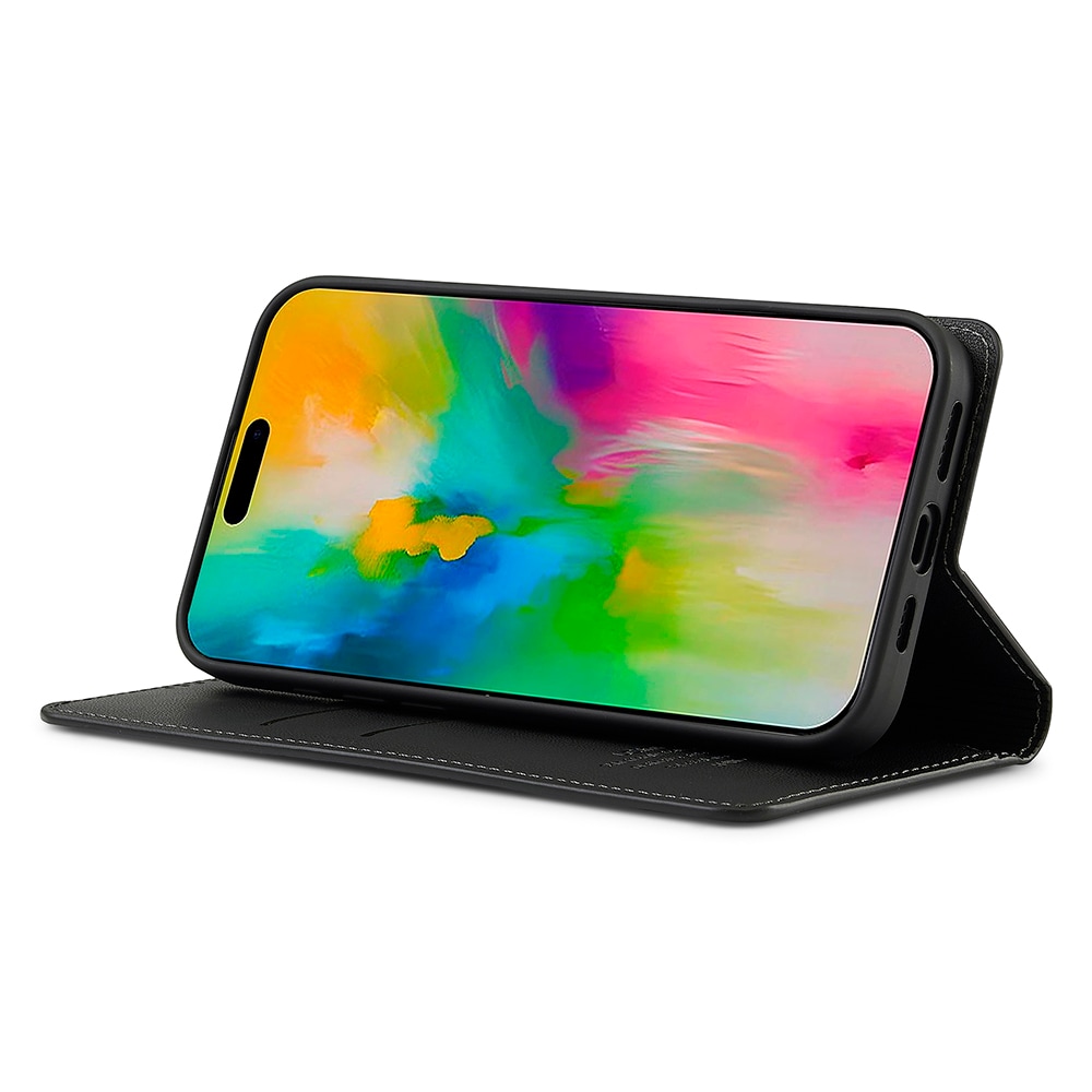iPhone 17 Tunnt plånboksfodral, Svart