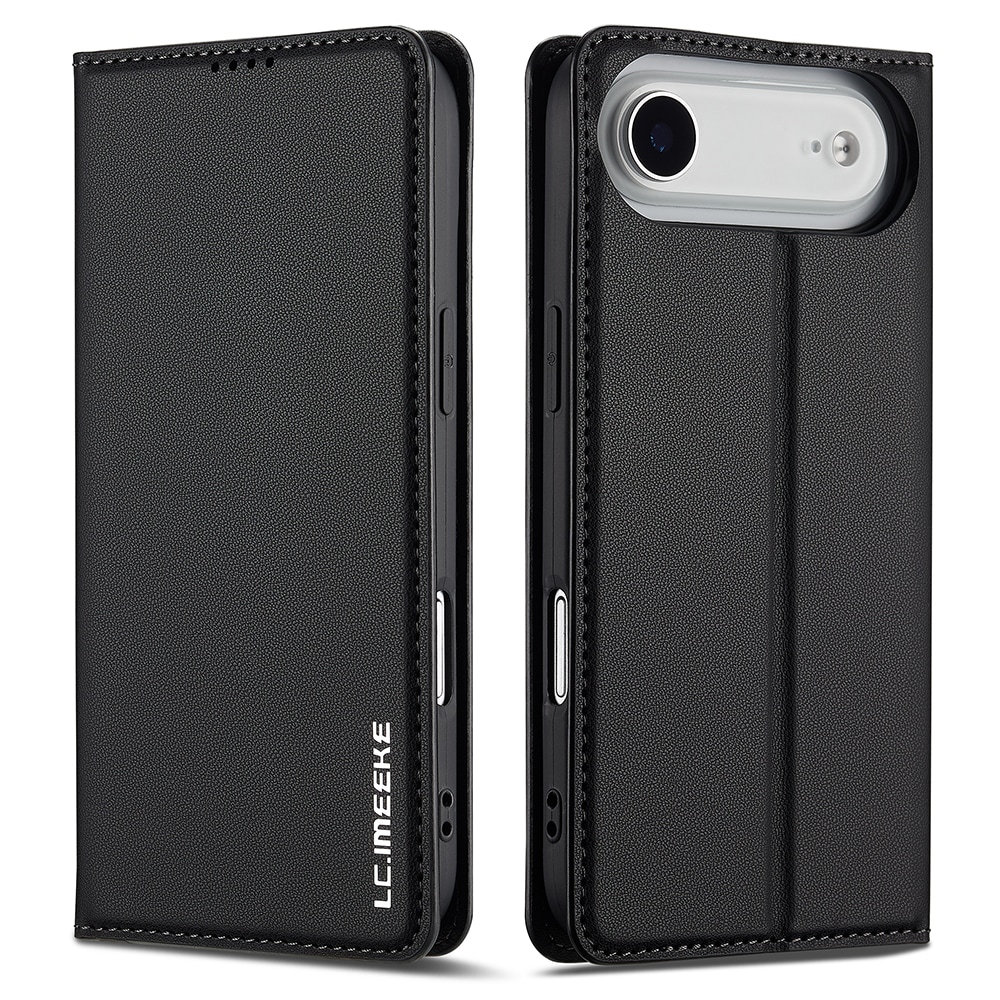 iPhone 17 Air Tunnt plånboksfodral, Svart