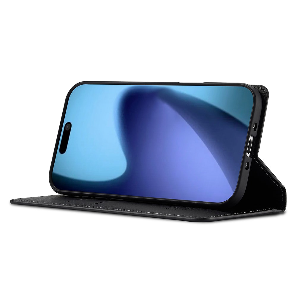iPhone 17 Air Tunnt plånboksfodral, Svart