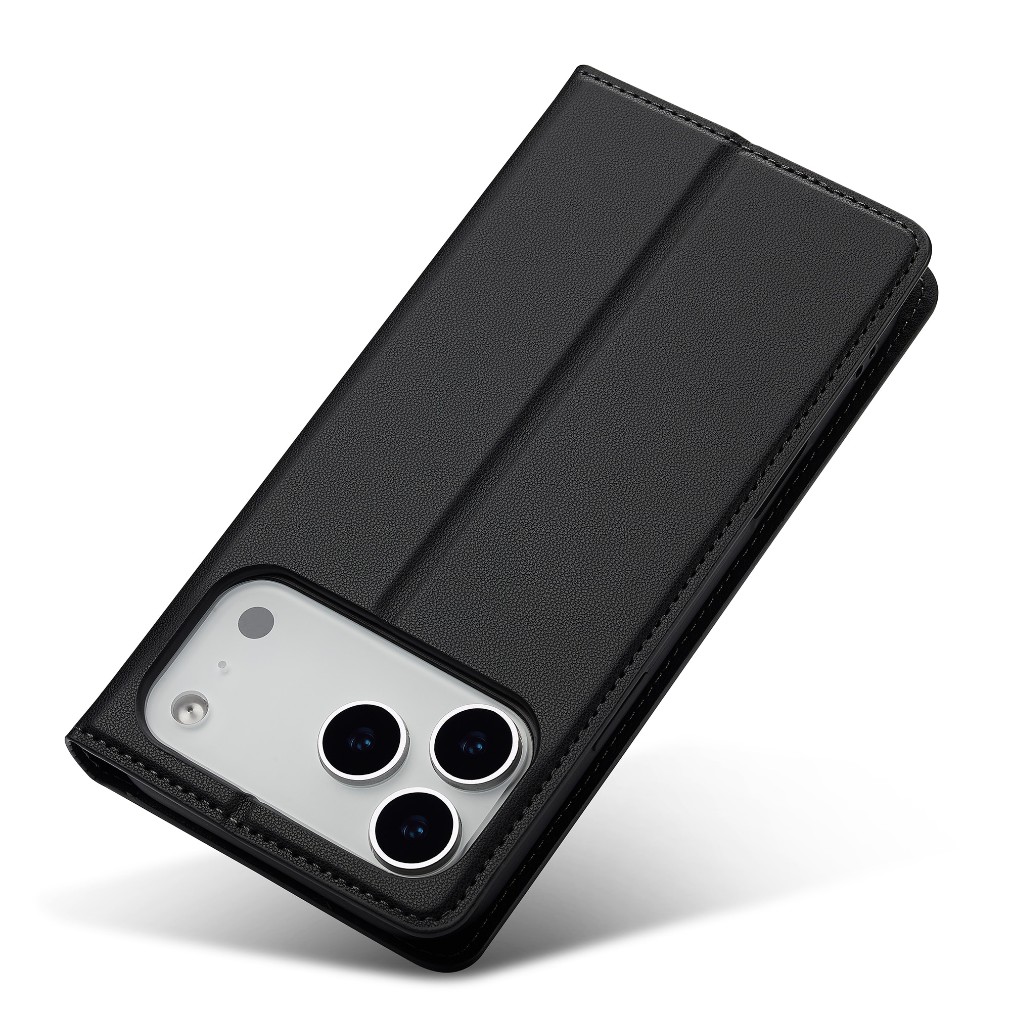 iPhone 17 Pro Tunnt plånboksfodral, Svart
