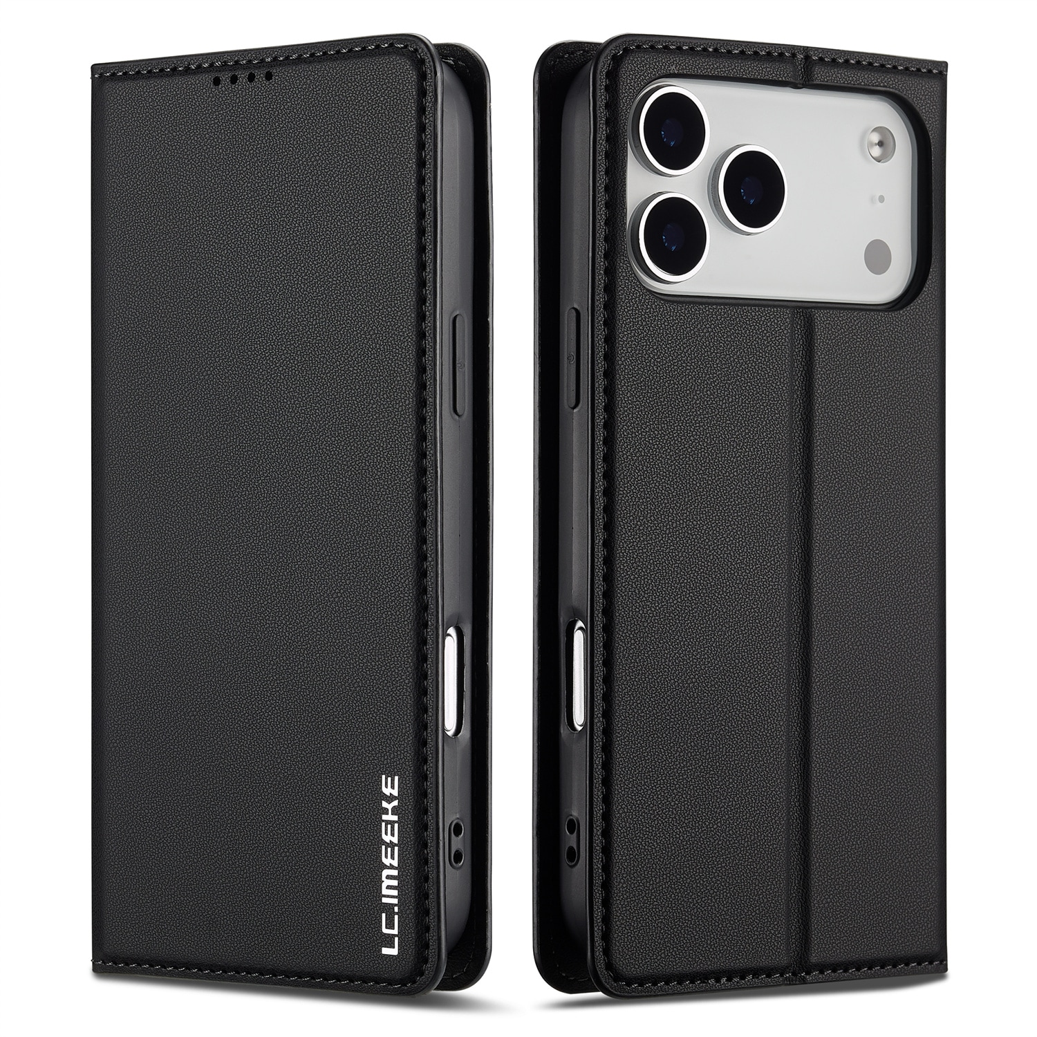 iPhone 17 Pro Max Tunnt plånboksfodral, Svart