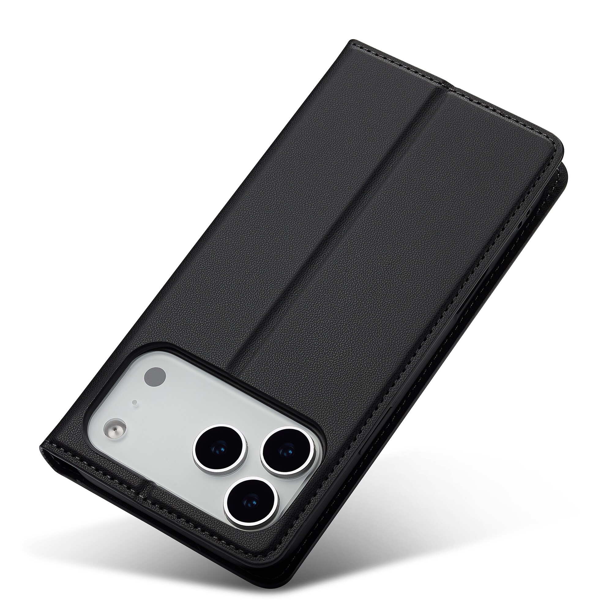 iPhone 17 Pro Max Tunnt plånboksfodral, Svart