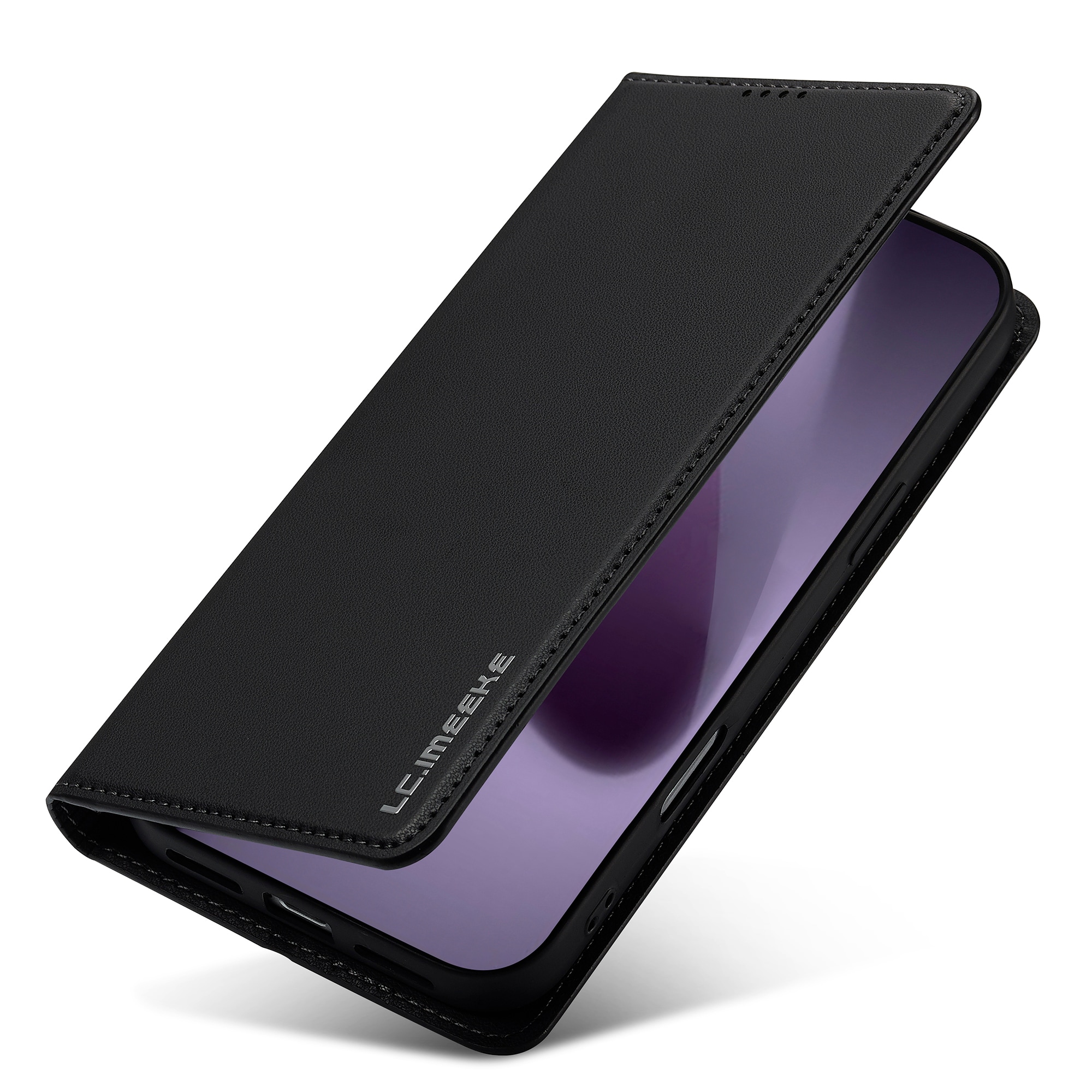 iPhone 17 Pro Max Tunnt plånboksfodral, Svart