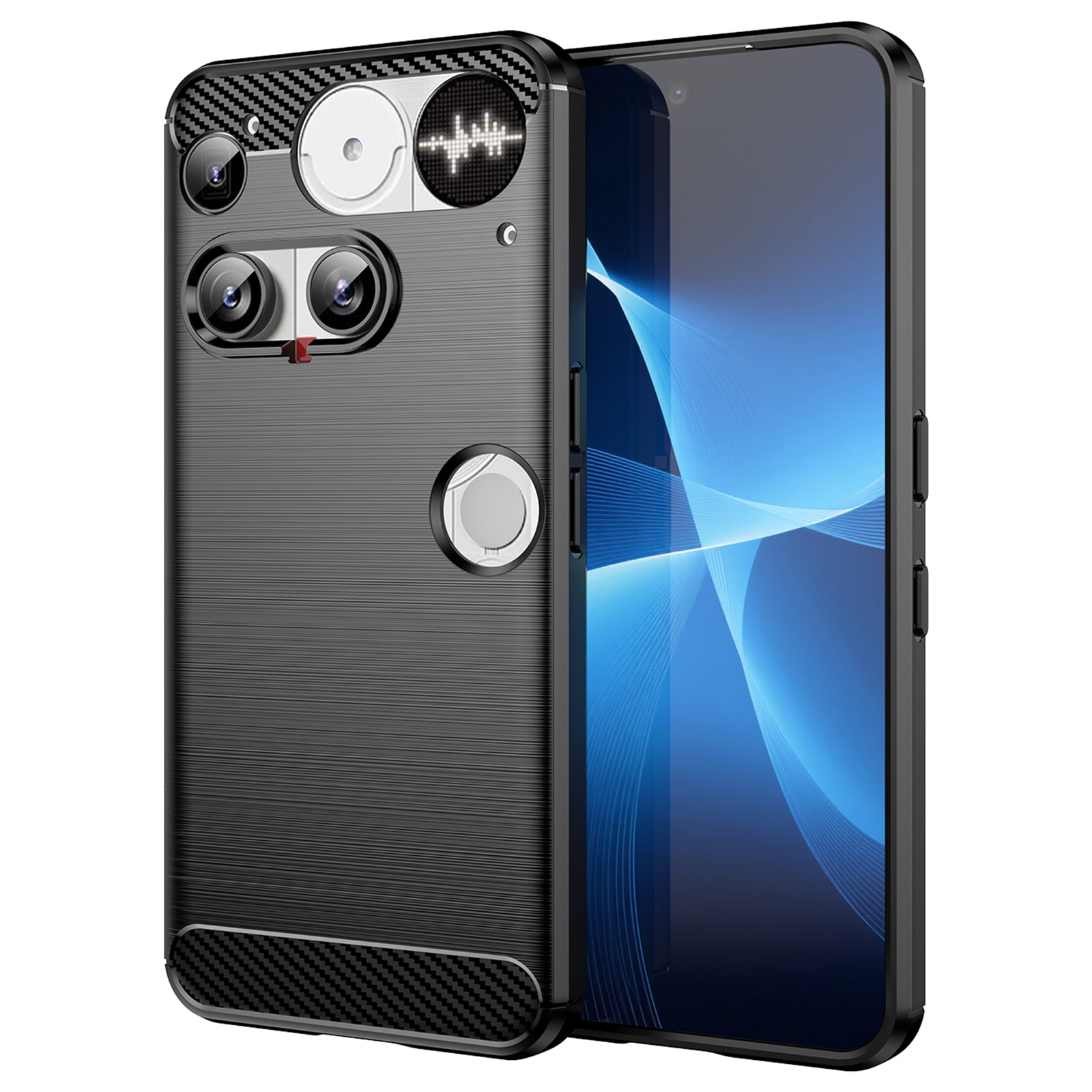 Nothing Phone 3 TPU-skal Brushed, Svart
