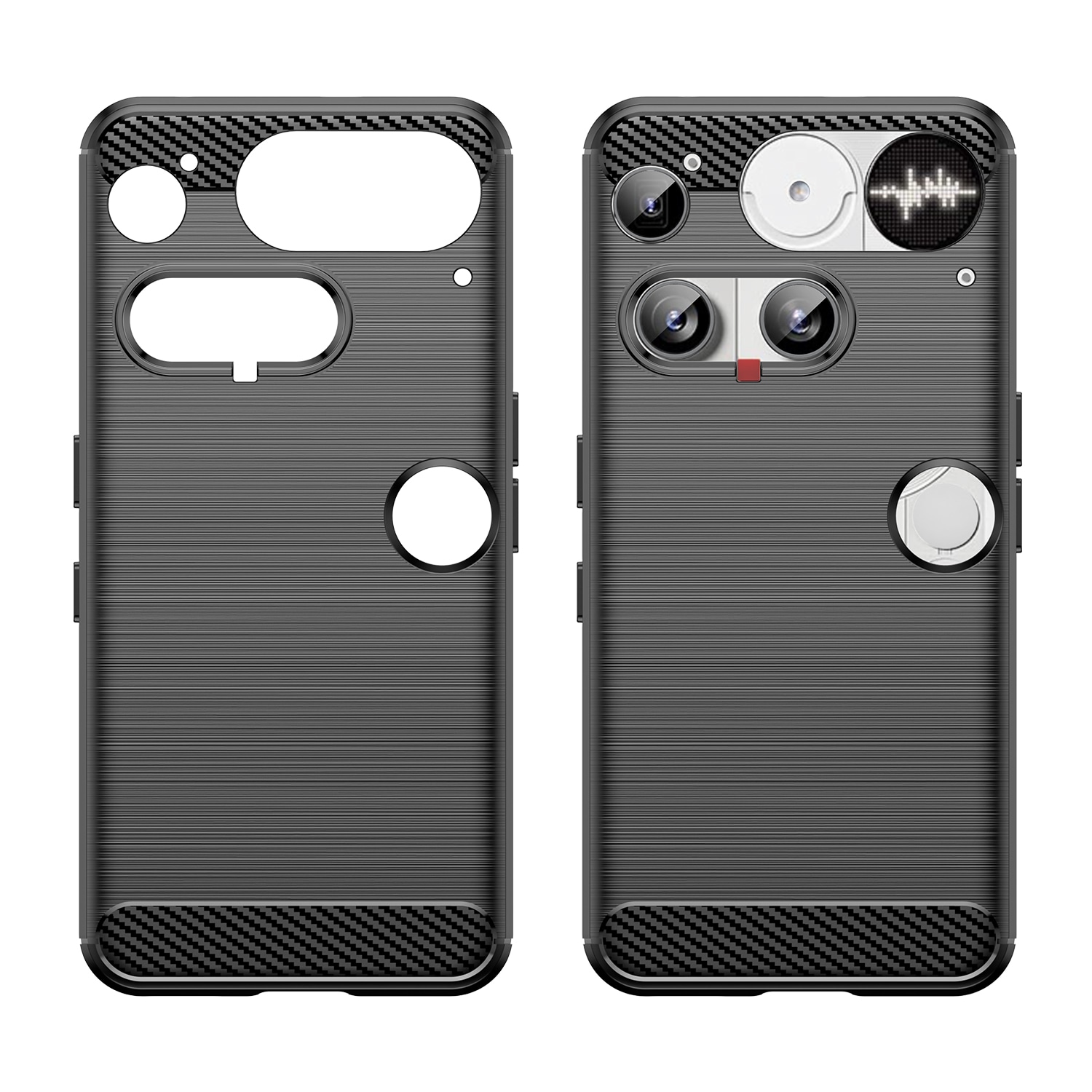 Nothing Phone 3 TPU-skal Brushed, Svart
