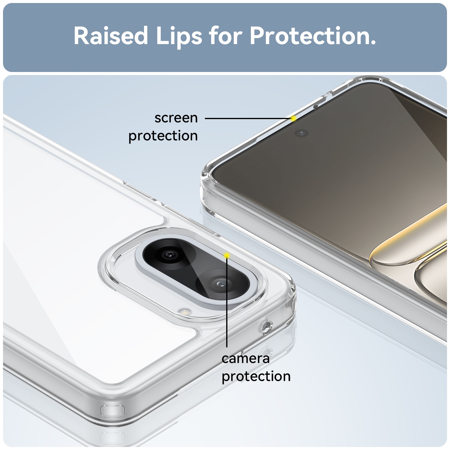  OnePlus Nord CE5 Crystal Hybrid-skal, Genomskinlig