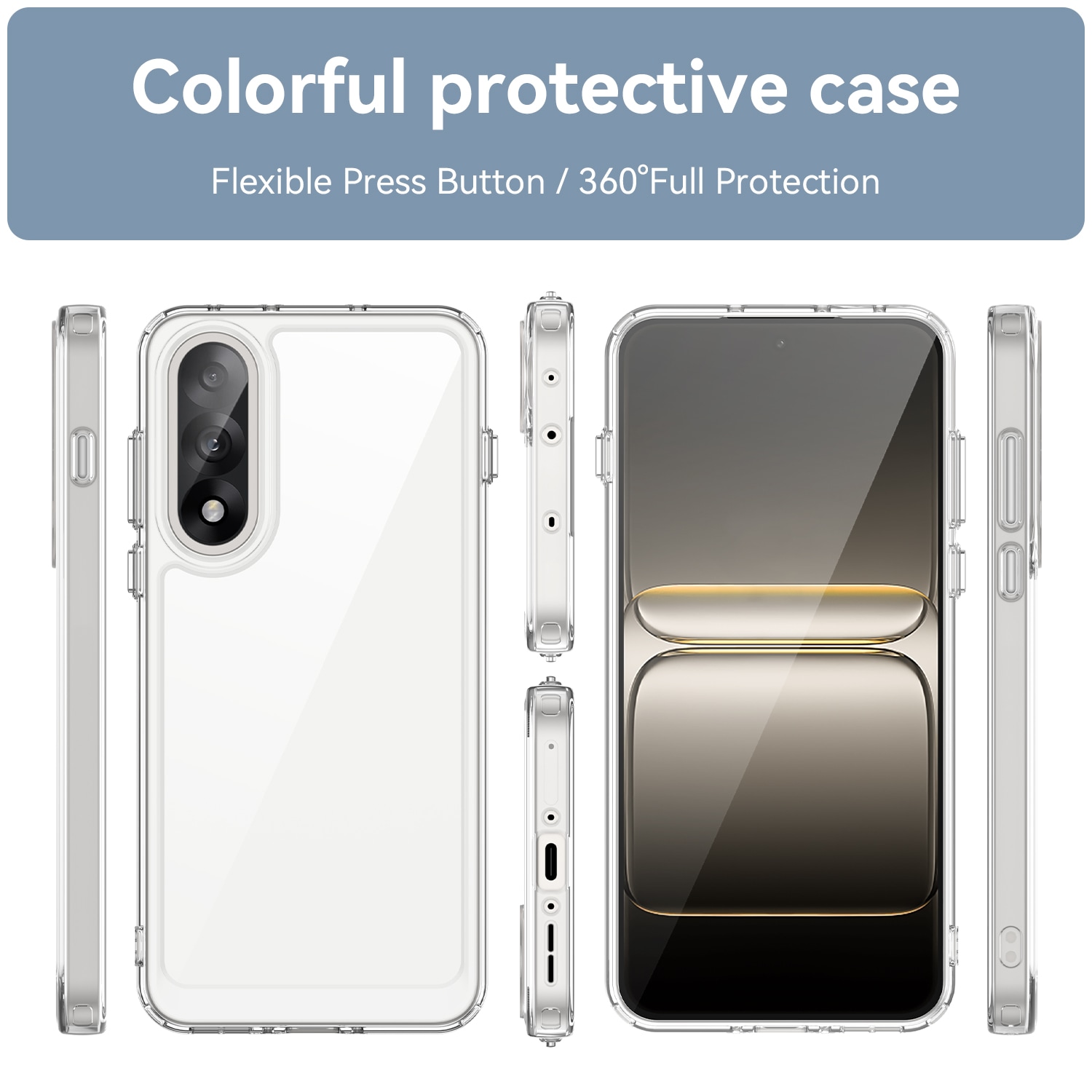  OnePlus Nord 5 Crystal Hybrid-skal, Genomskinlig