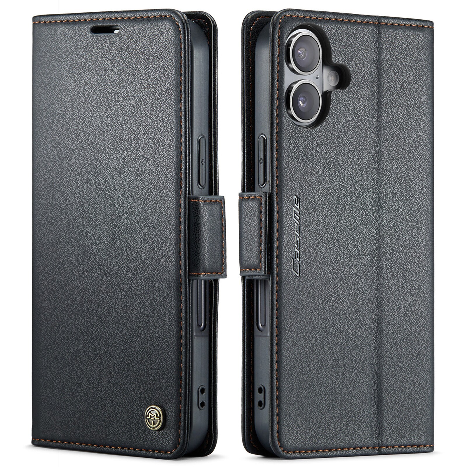 iPhone 17 Slimmat RFID-plånboksfodral, Svart