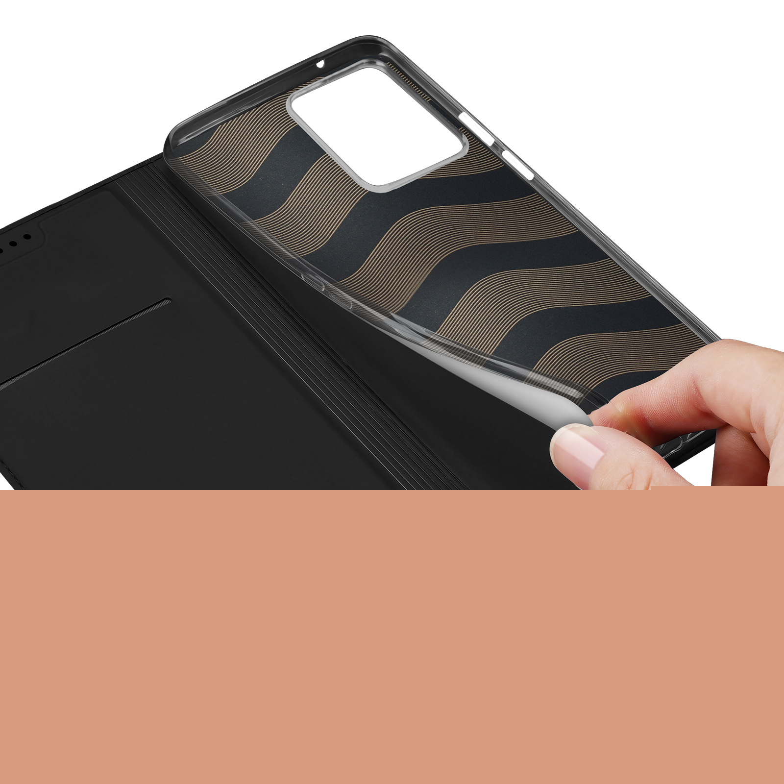  Fairphone 6 Slimmat mobilfodral, Svart