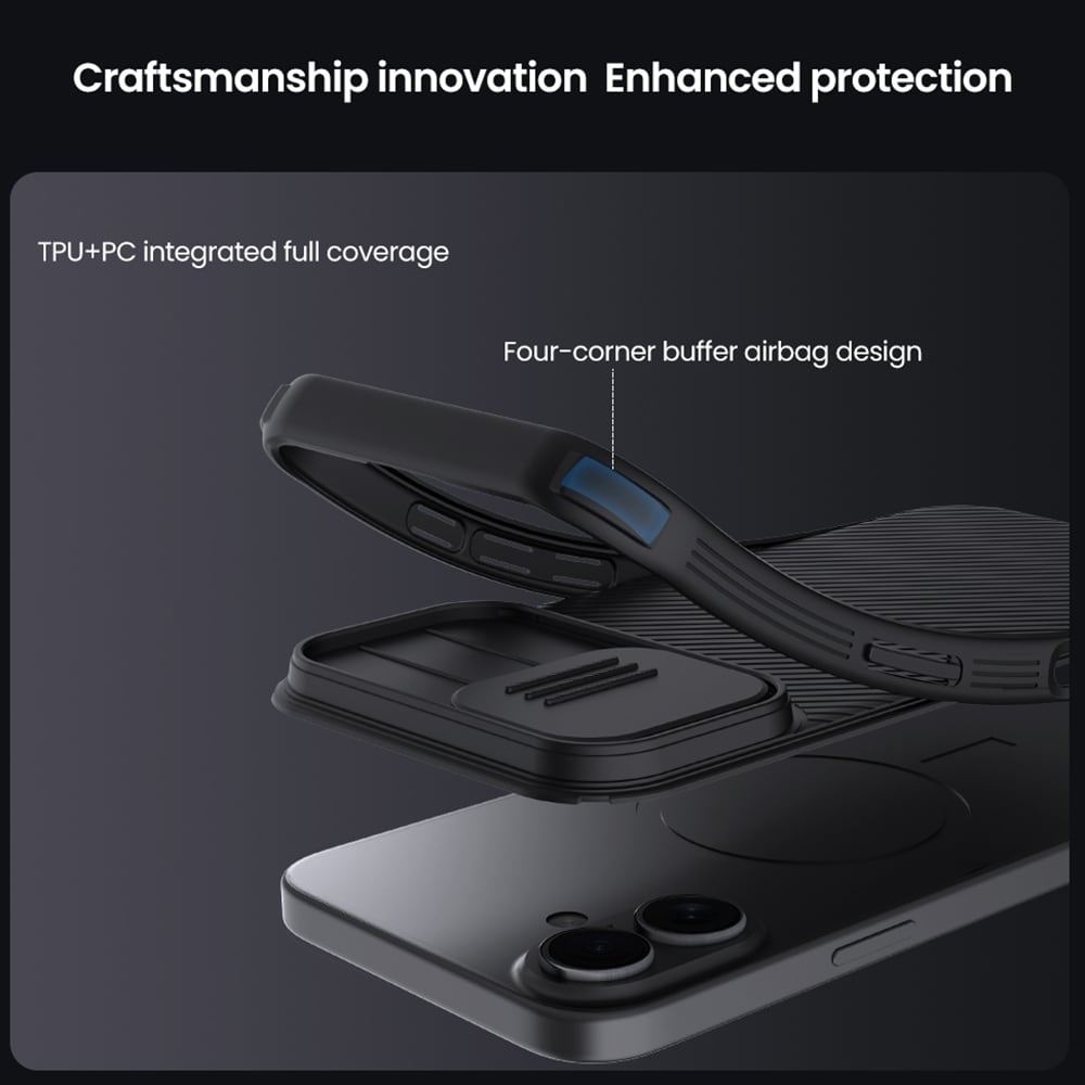 iPhone 17 Skal med kameraskydd - CamShield, Grön