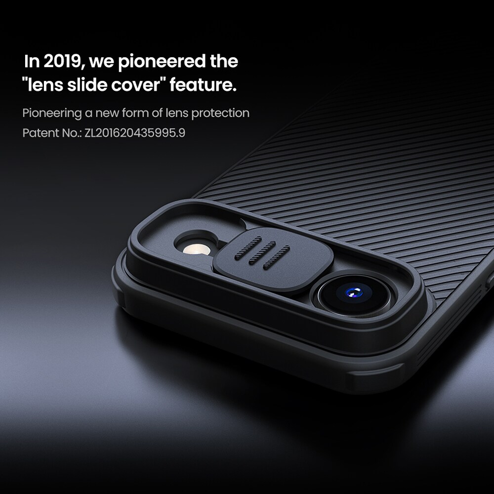 iPhone 17 Air Skal med kameraskydd - CamShield, Svart