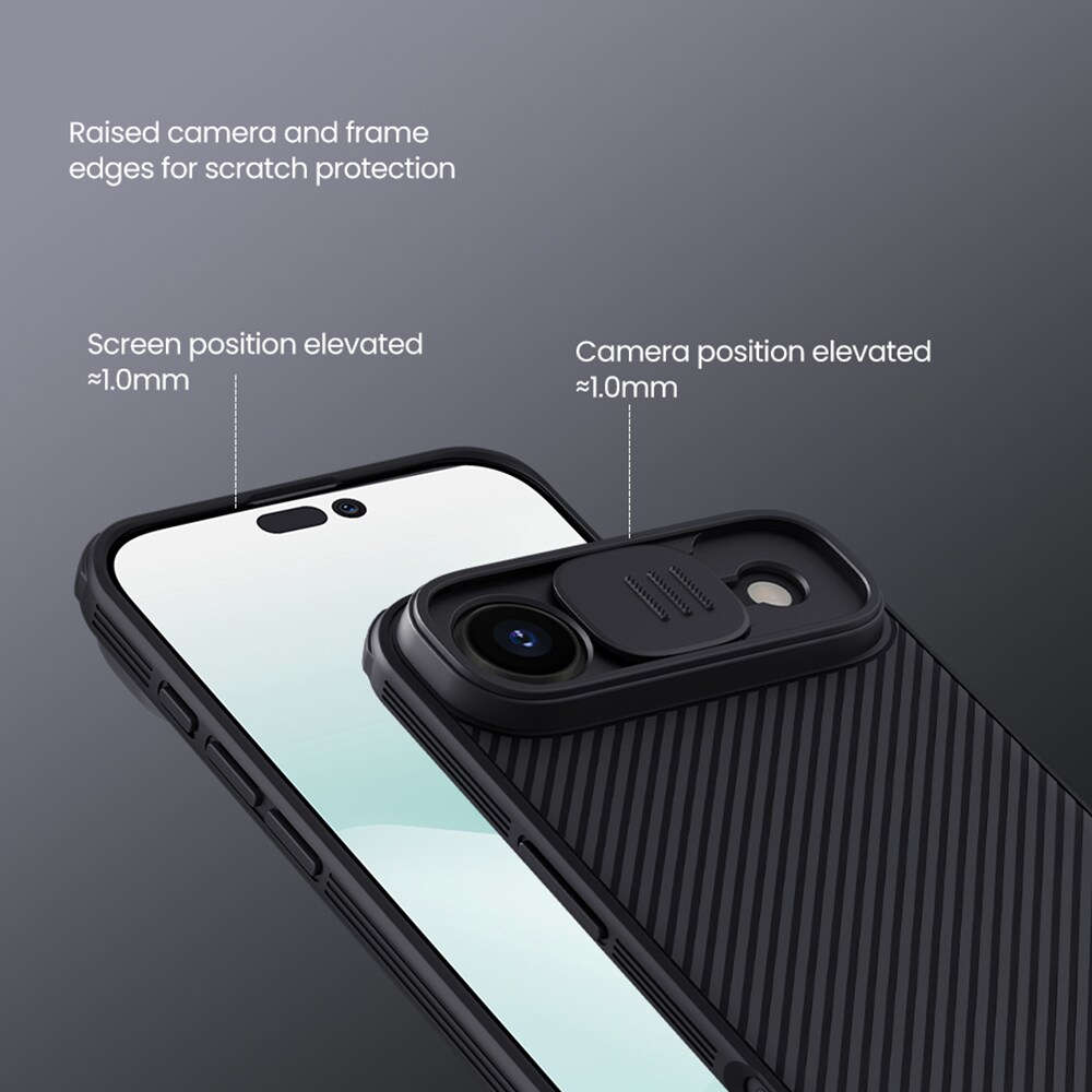 iPhone 17 Air Skal med kameraskydd - CamShield, Svart