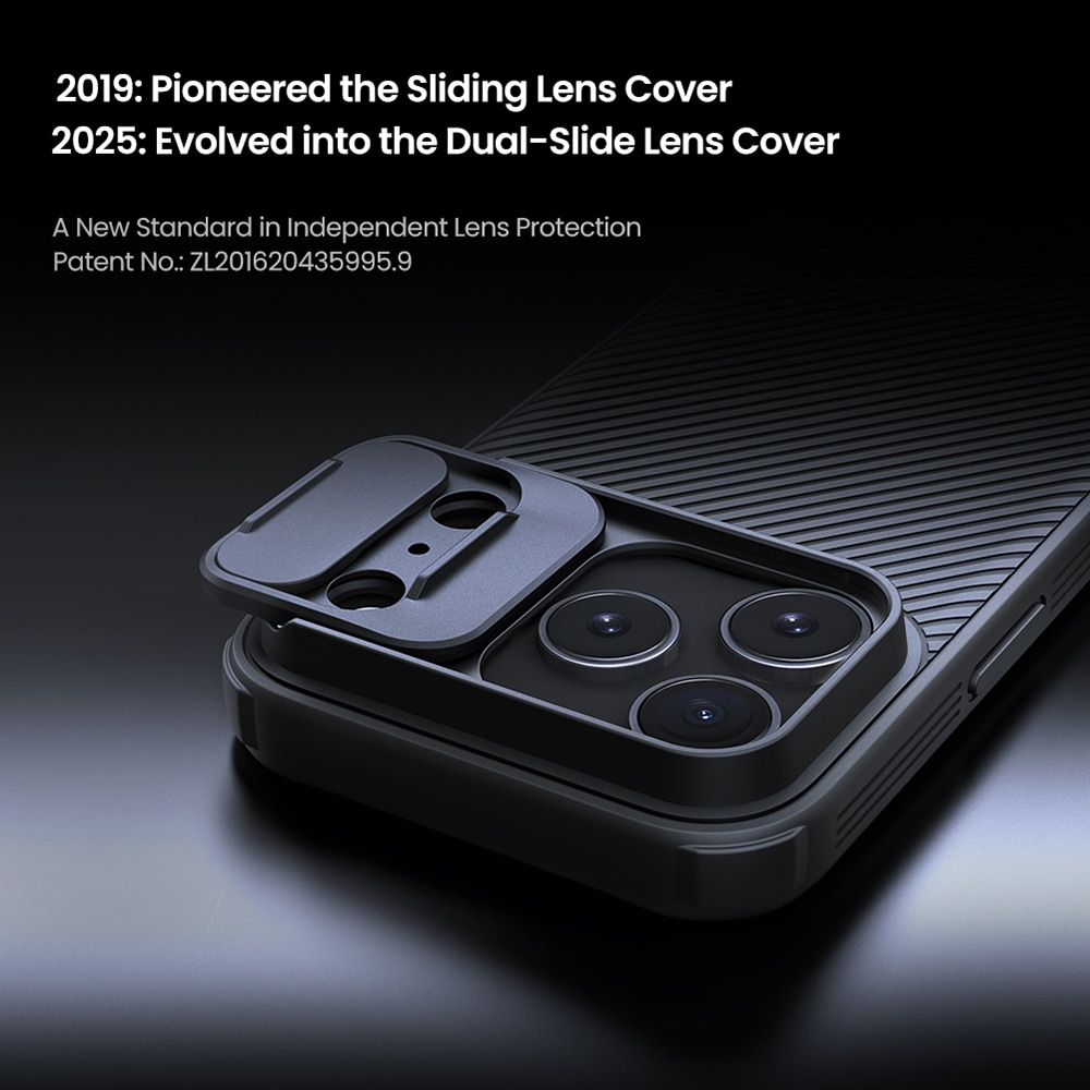 iPhone 17 Pro Skal med kameraskydd - CamShield, Svart