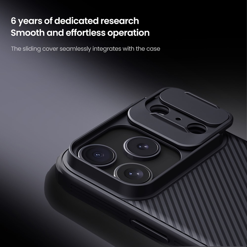 iPhone 17 Pro Skal med kameraskydd - CamShield, Svart