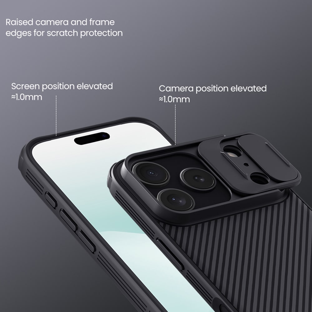 iPhone 17 Pro Skal med kameraskydd - CamShield, Grå
