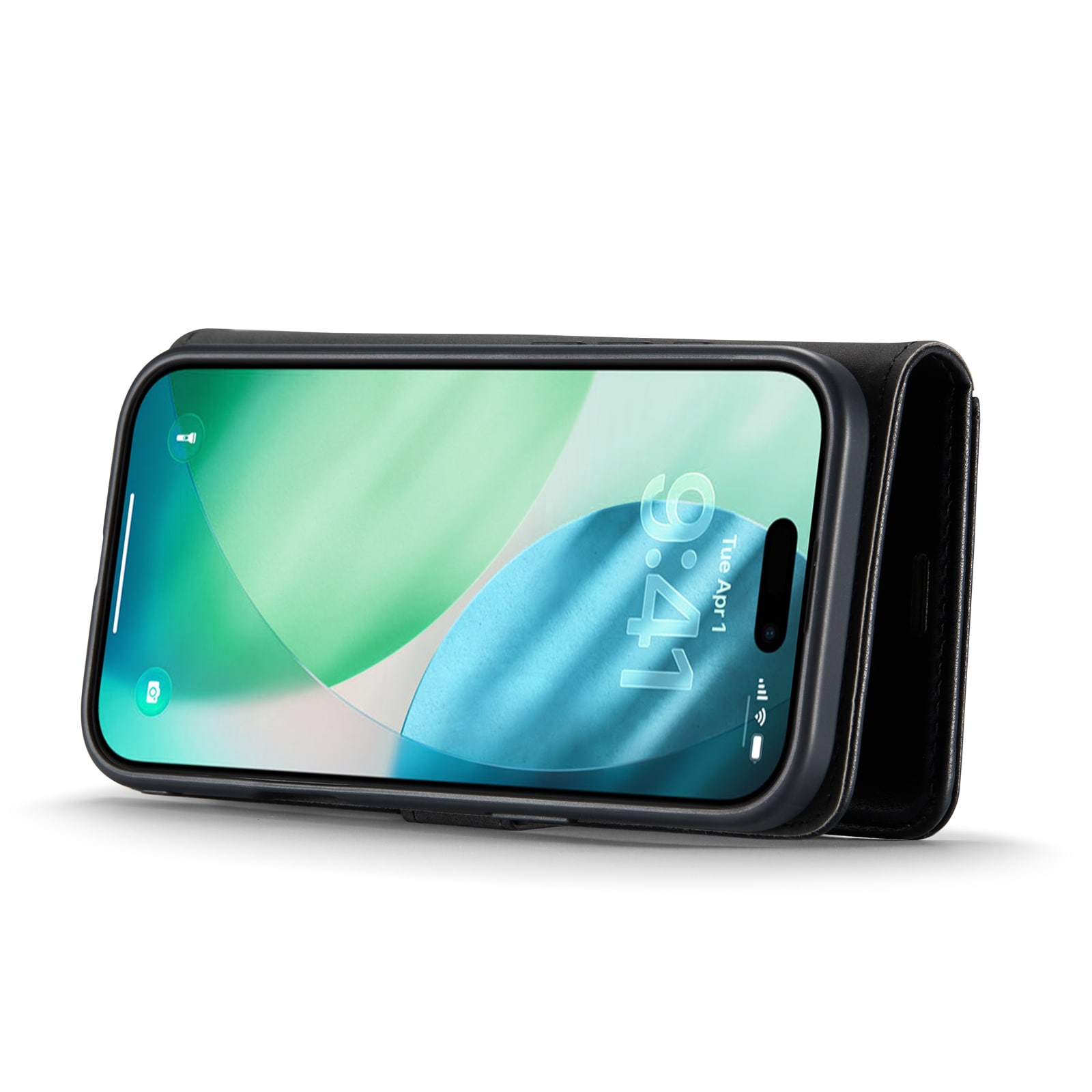 iPhone 17 Air Plånboksfodral med avtagbart skal, Black